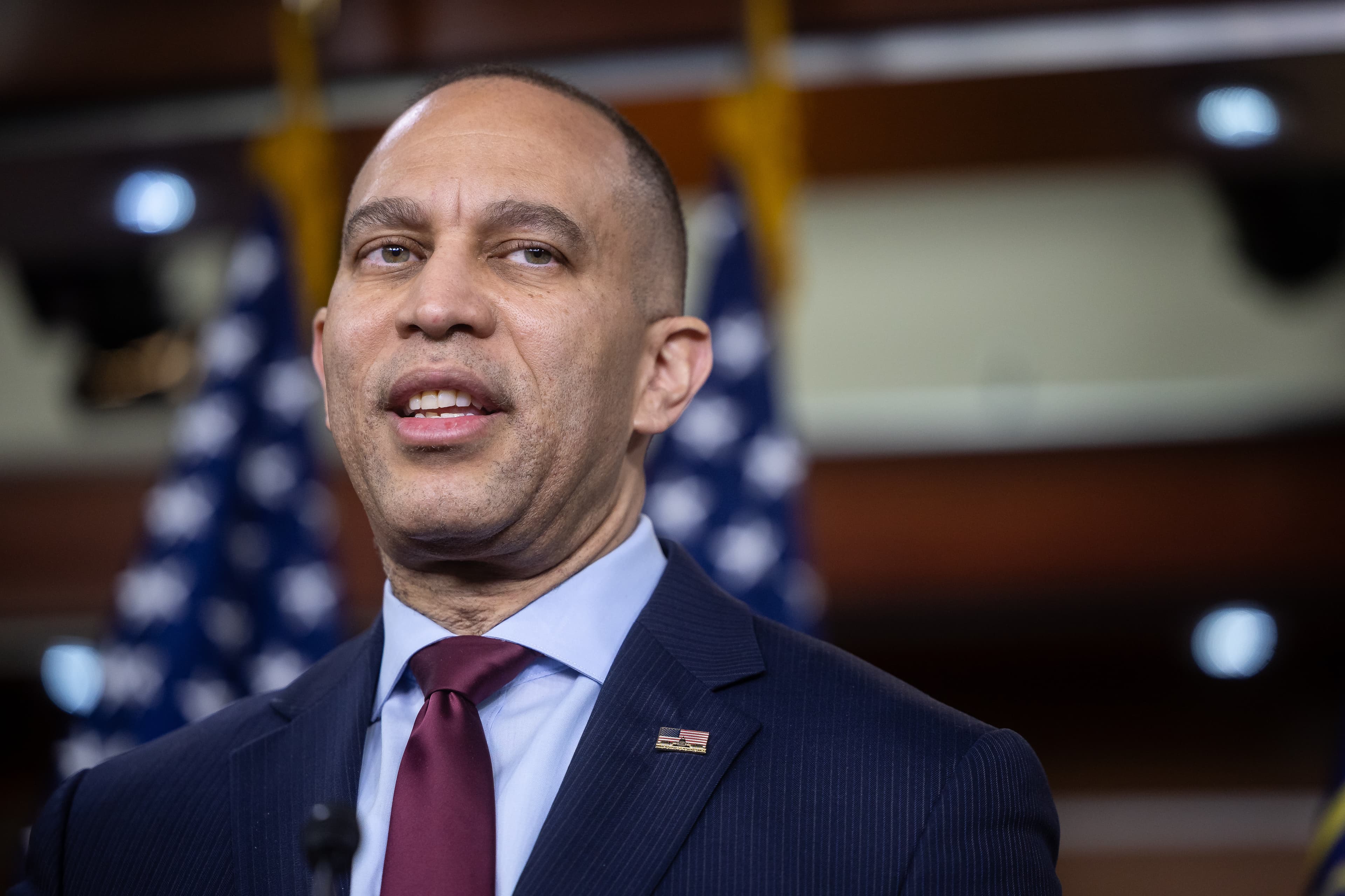 Jeffries tells Trump to ‘keep his reckless mouth shut’