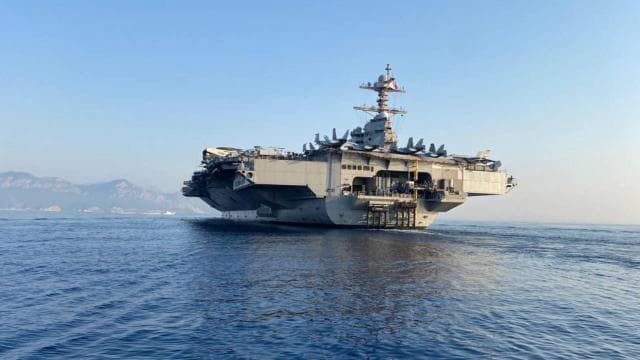ABD, uçak gemisi USS Gerald R. Ford'un Yunanistan'da onarım gördüğünü açıkladı