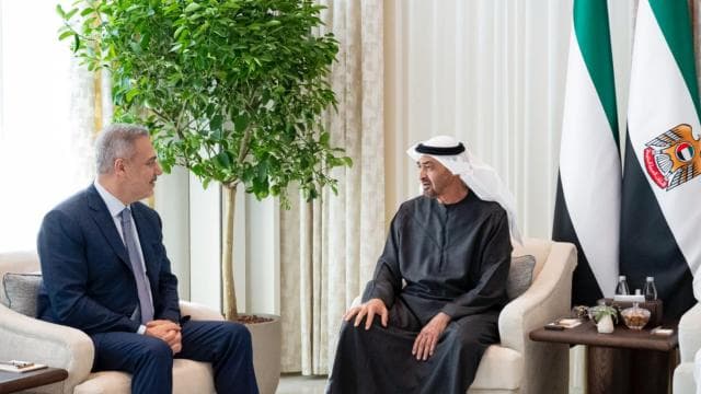 Bakan Fidan, BAE Devlet Başkanı Al Nahyan ile görüştü