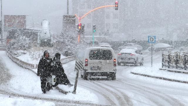 9 il için sarı uyarı: Yoğun kar yağışına dikkat