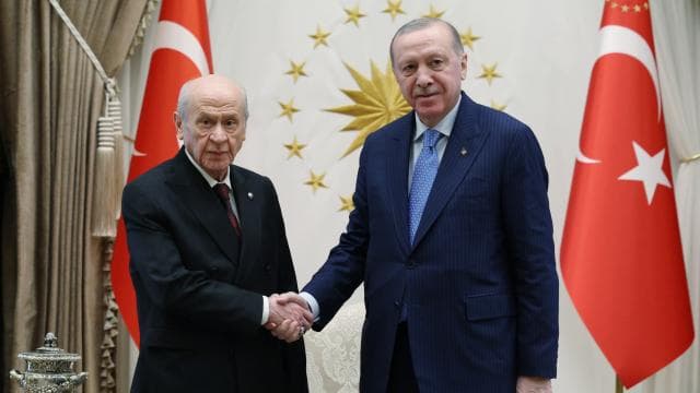 Cumhurbaşkanı Erdoğan, Devlet Bahçeli'yi kabul etti