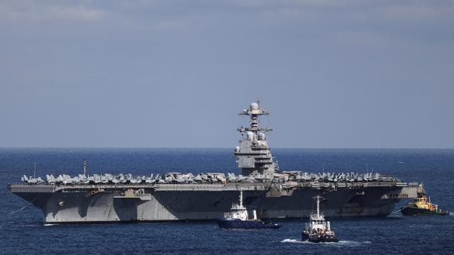 ABD'nin en büyük uçak gemisi 'USS Gerald R. Ford' Kızıldeniz'e ulaştı