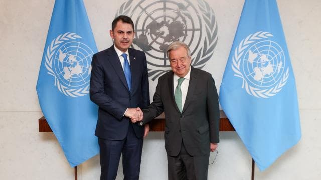 Bakan Kurum, ABD'de, BM temsilcileriyle ikili görüşmeler gerçekleştirdi