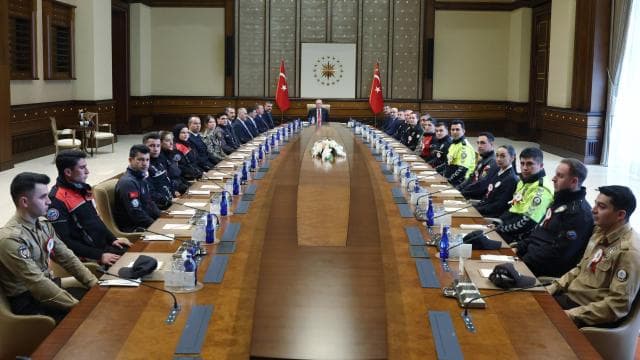 Cumhurbaşkanı Erdoğan, Bakan Çiftçi ve beraberindeki heyeti kabul etti