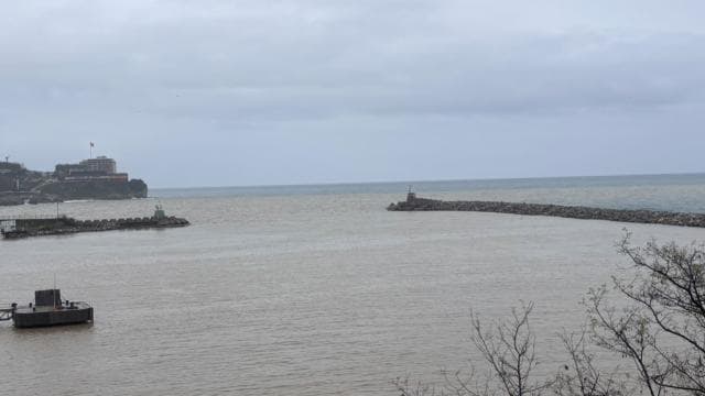 Zonguldak'ta çamur denizin rengini değiştirdi