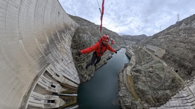 Deriner Barajı'nda rope jumping heyecanı başlıyor