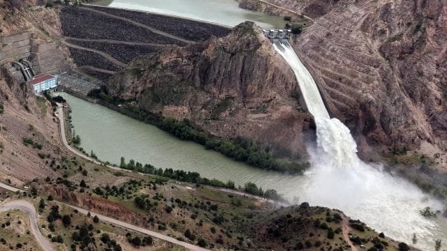 Kılıçkaya Barajı, 7 yıl aradan sonra tam doluluğa ulaştı
