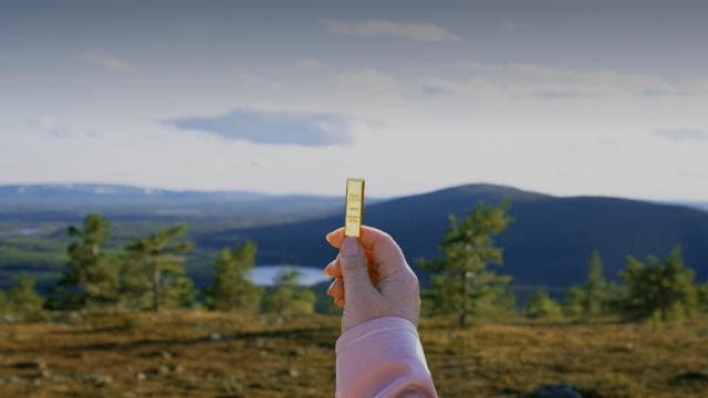 Finlandiya, turistler için 23 bin dolarlık altın külçe sakladı