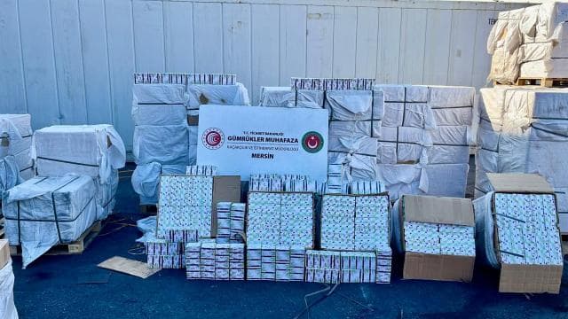 Mersin Limanı'nda 5 milyar TL değerinde kapsül ilaç ele geçirildi