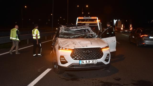 Kuzey Marmara Otoyolu'nda trafik kazası: 2 yaralı