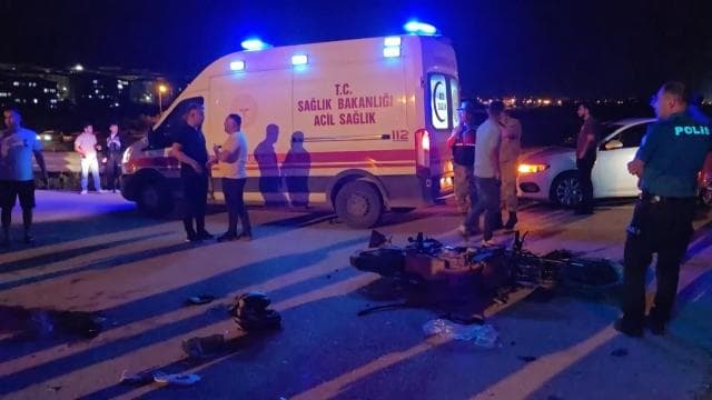 Hatay'da otomobil ve motosiklet kazası: 1 ölü, 1 yaralı