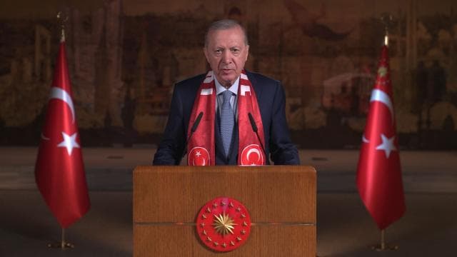 Cumhurbaşkanı Erdoğan, A Milli Takım'a video mesaj gönderdi