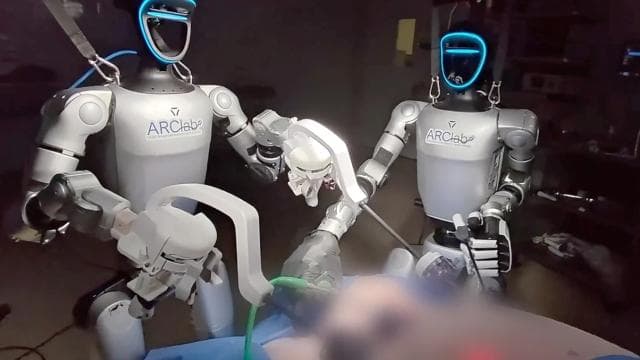 İnsansı robotlar, domuzlar üzerinde ameliyat yaptı