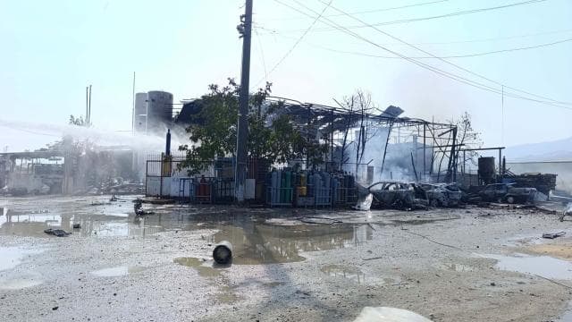 Manisa'da tüp dolum tesisinde patlama: 1 ölü, 2 yaralı