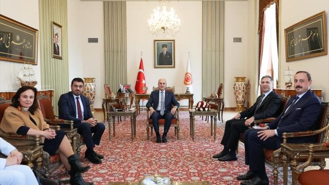 TBMM Başkanı Kurtulmuş, Yüksel'i kabul etti