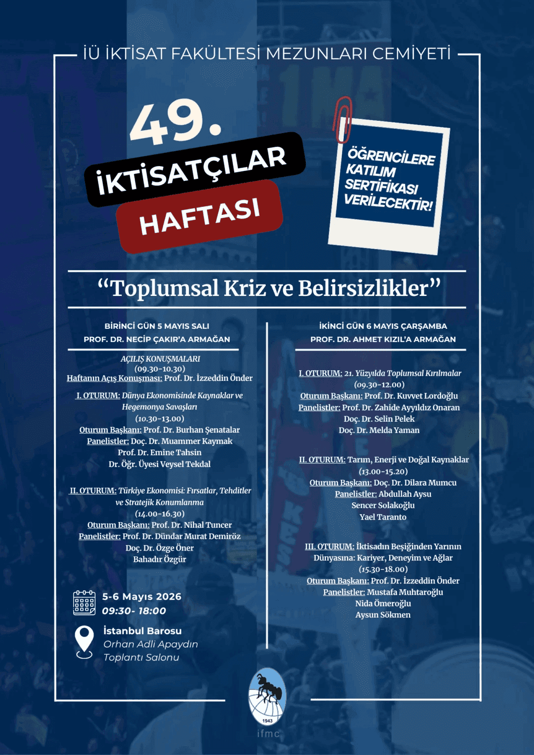 İFMC 49. İktisat haftası başlıyor