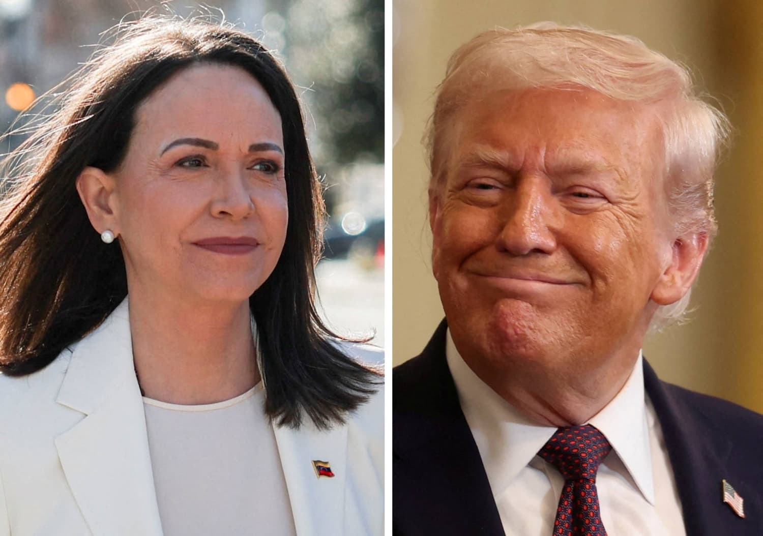 Venezuela’s Machado says she ‘presented’ Trump with Nobel medal