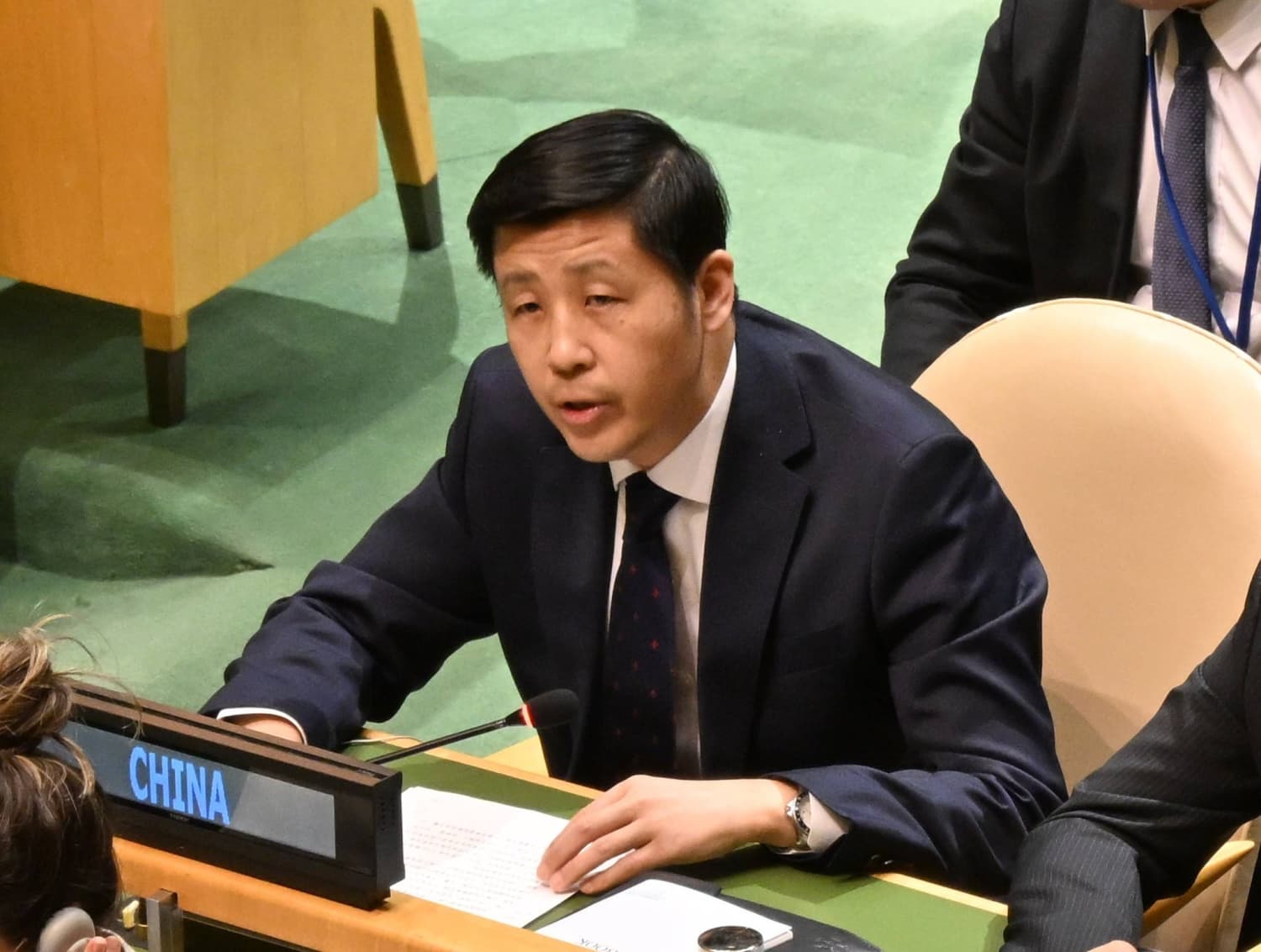 Chinese claim Japan is seeking to host allies' nuclear arms rebutted in New York