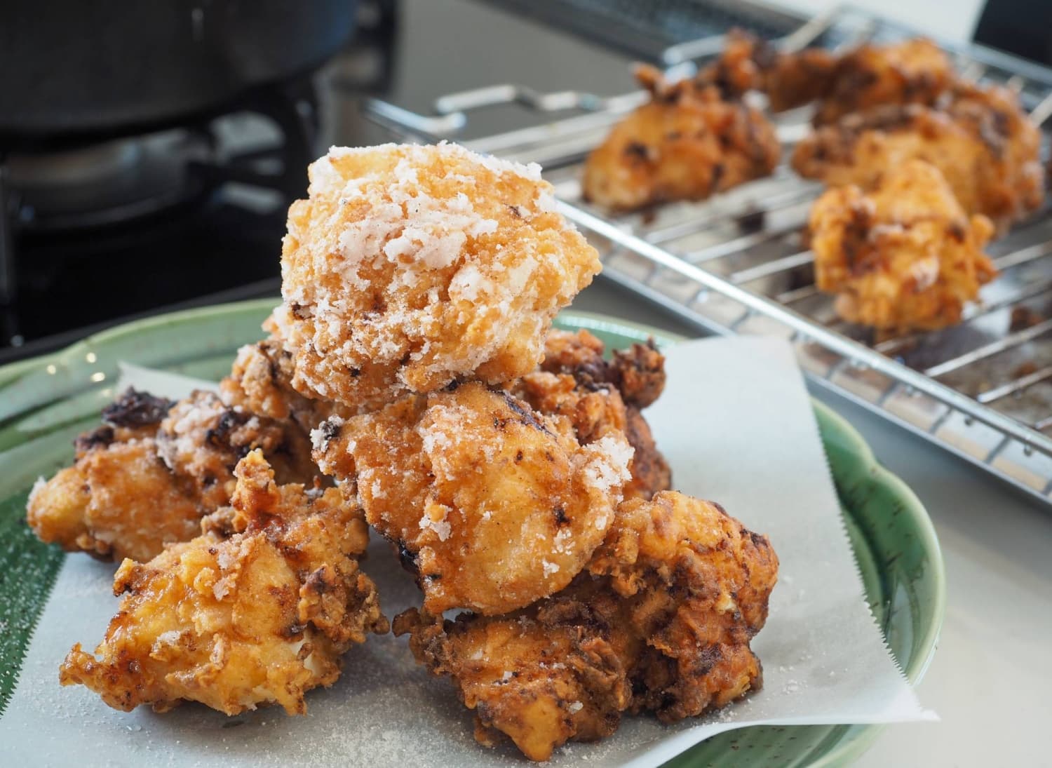 Japanese fried chicken with a Southern twist