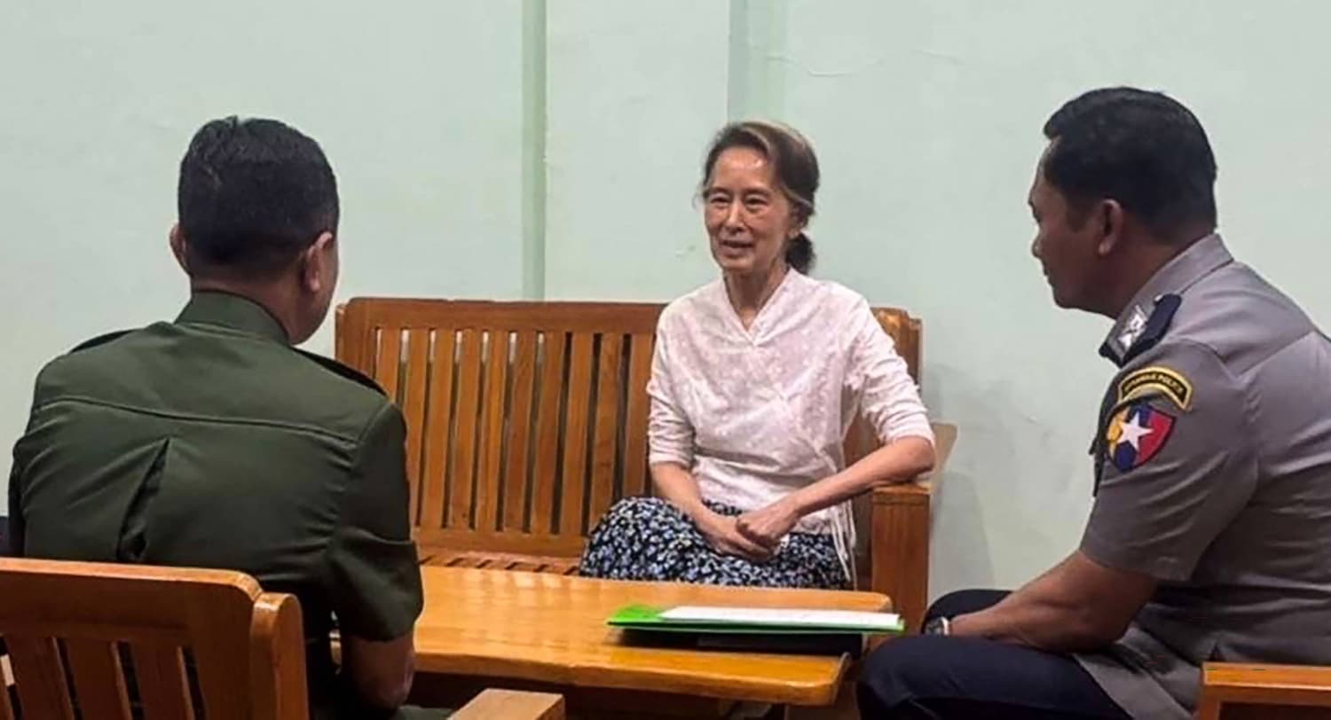 Myanmar moves Aung San Suu Kyi to house arrest