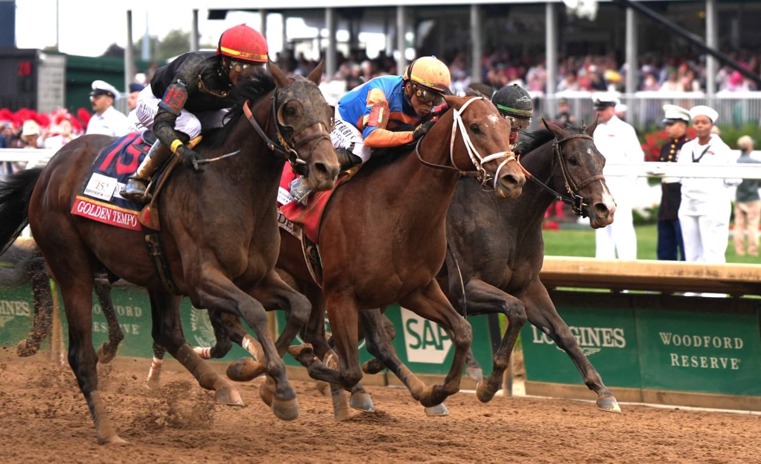Golden Tempo surges late to win Kentucky Derby