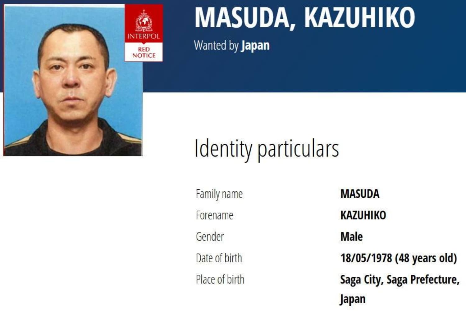 Key suspect in Tochigi murder-robbery put on Interpol wanted list