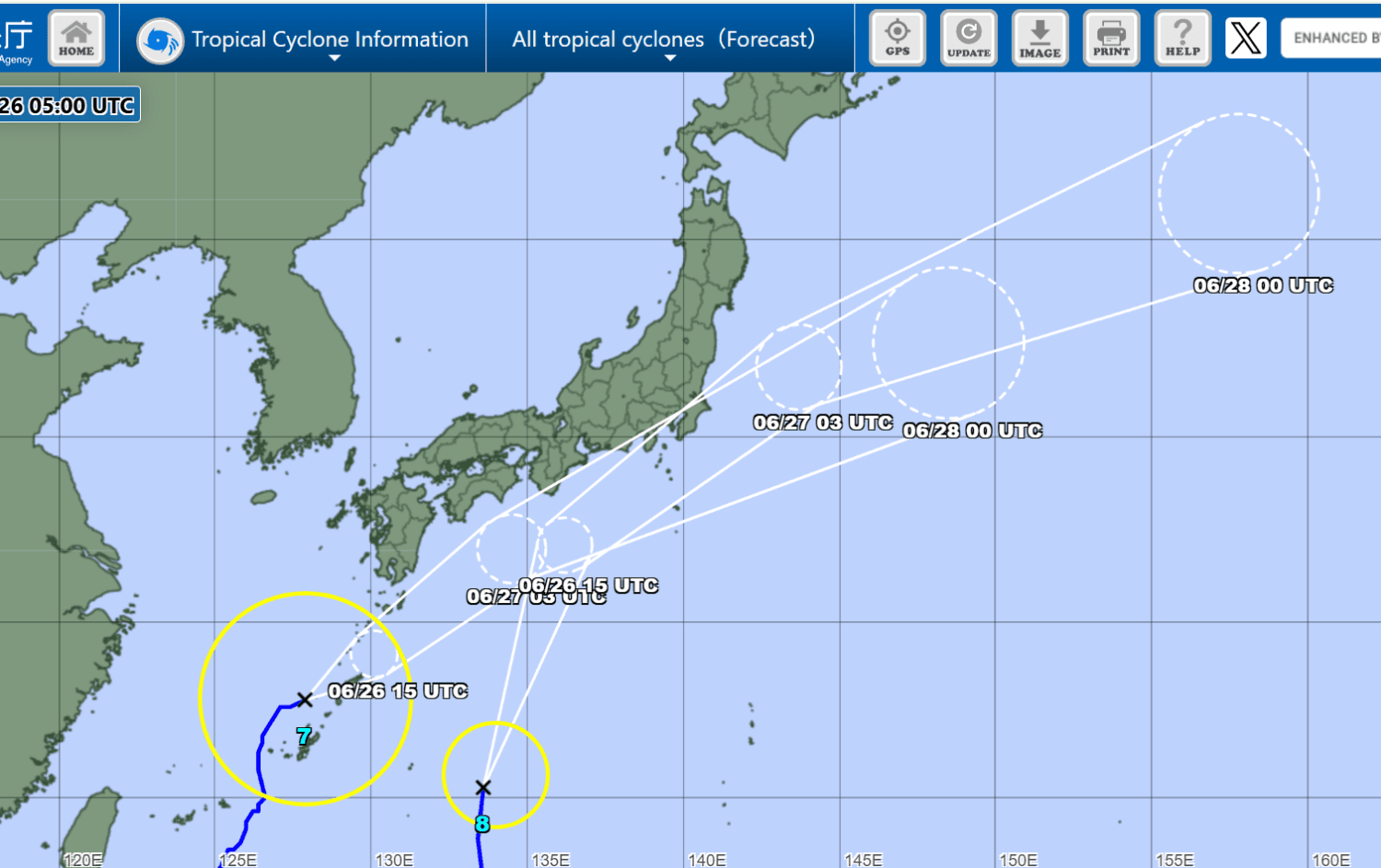 Heavy Rain Persists Nationwide as Two Tropical Storms Approach
