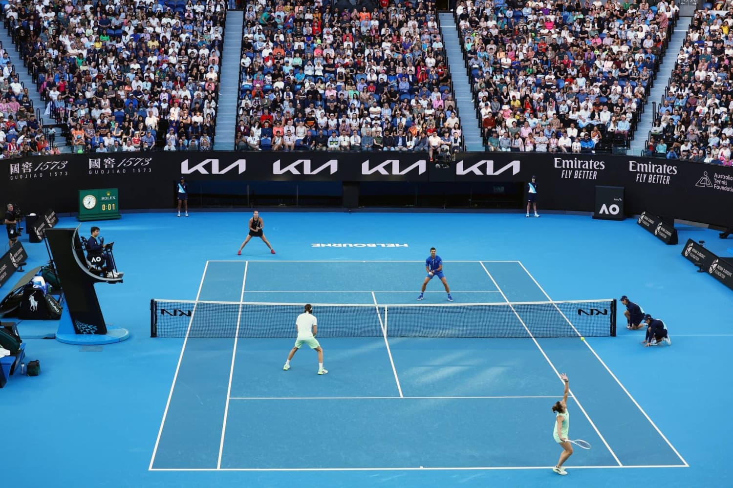 Djokovic and Sabalenka Join Forces for U.S. Open Mixed Doubles Event