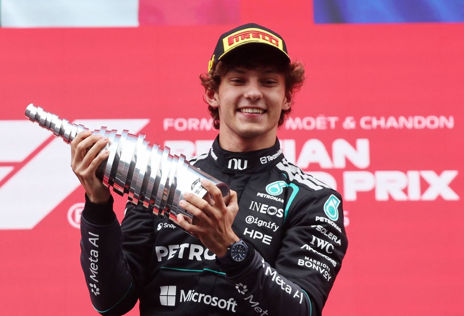F1 Chief Stefano Domenicali Commends Rising Star Kimi Antonelli Amid Record Attendance
