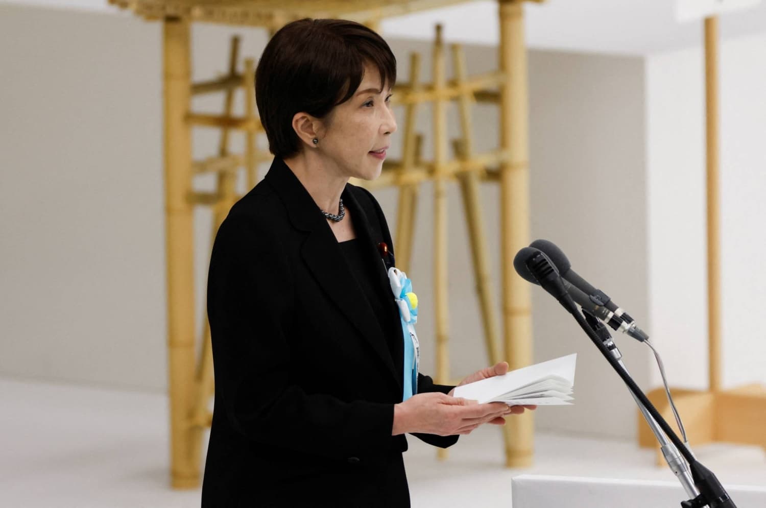 Takaichi Omits 'Remorse' in First Address at War Memorial