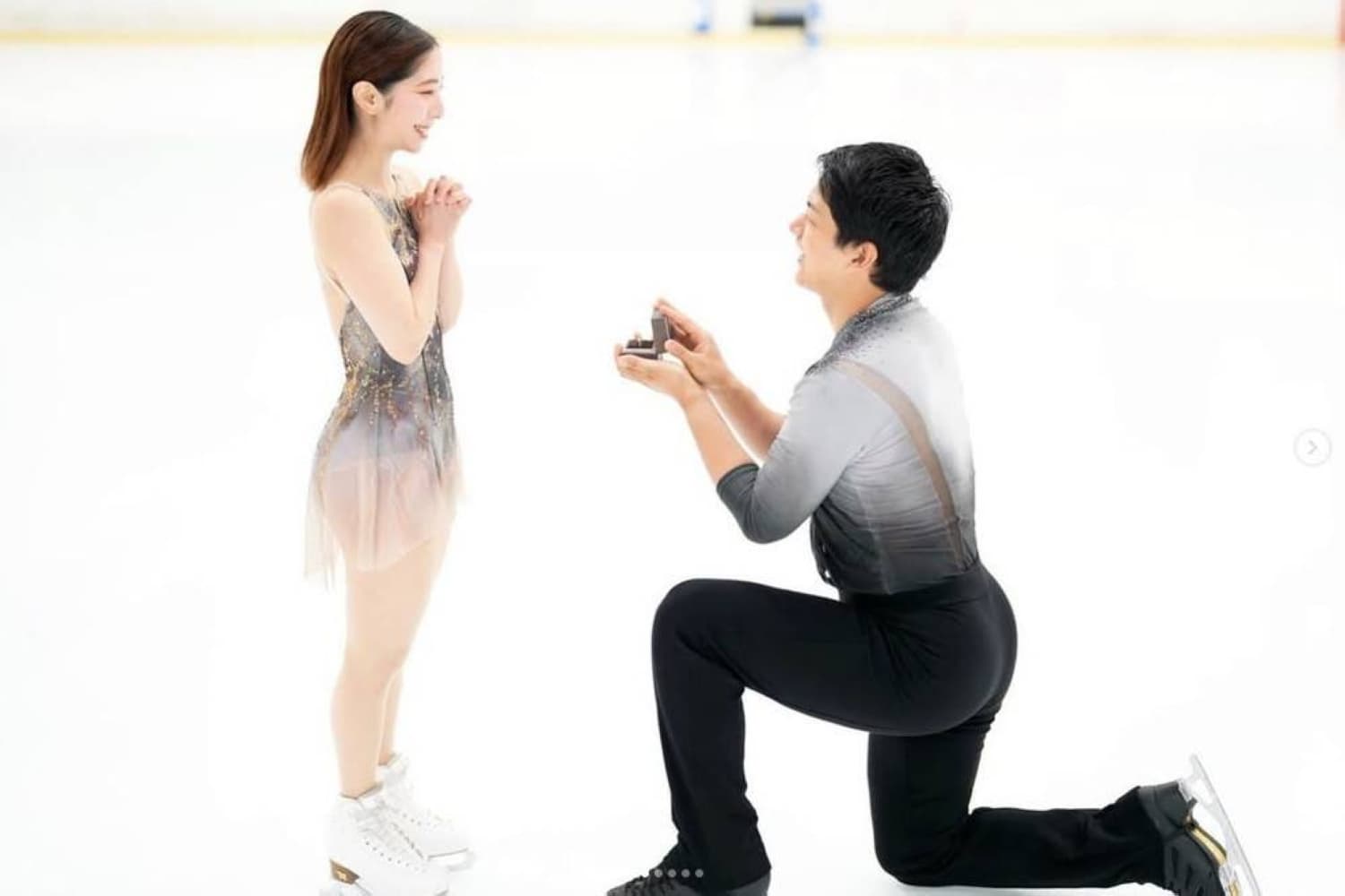 Olympic gold medalists Riku Miura and Ryuichi Kihara announce their engagement