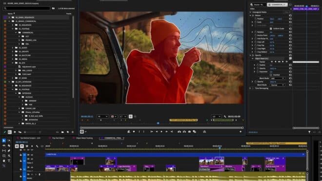 Adobe Premiere, yapay zeka destekli nesne maskesiyle güncellendi