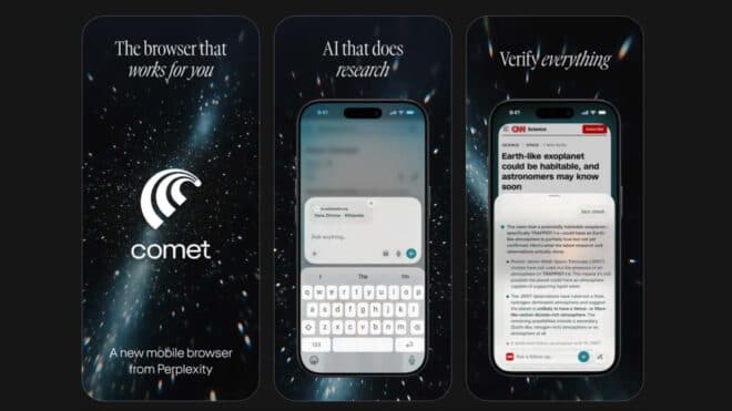 Perplexity, yapay zeka tarayıcısı Comet’i iOS için de yayınladı