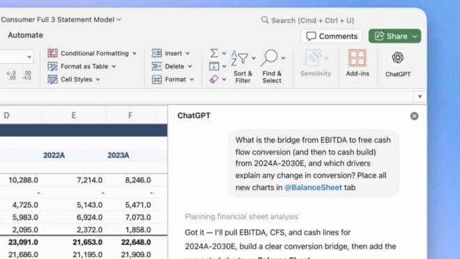 "Excel için ChatGPT" beta olarak kullanıma sunuldu