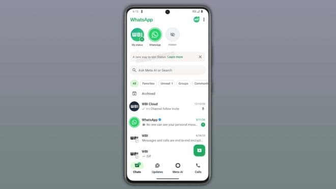 WhatsApp, durum paylaşımlarını ana sohbet ekranına getirecek