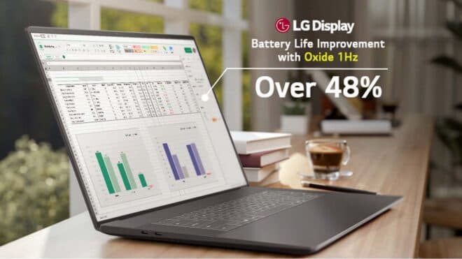 LG Display, 1-120 Hz dizüstü ekranını seri üretime aldı