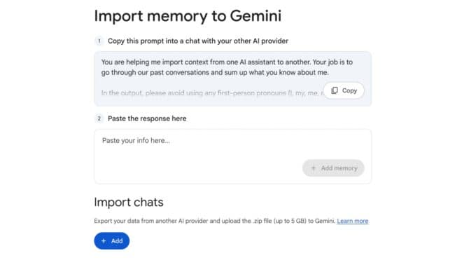 Google, Gemini’a geçişi kolaylaştıran iki yeni özellik duyurdu