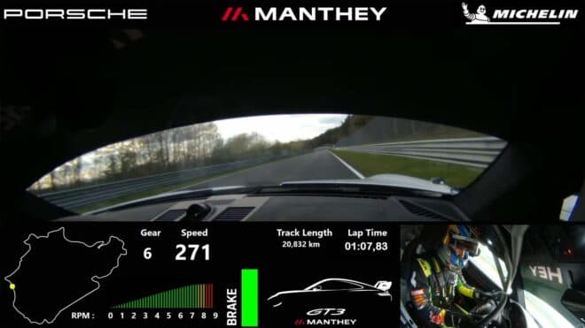 Ayhancan Güven, Porsche 911 GT3 (992.2) Manthey Kit ile Nordschleife’ı 6:50.863 ile döndü [Video]
