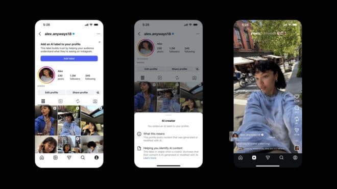 Instagram, kişisel profiller için “yapay zeka kullanan içerik üreticisi” etiketini test ediyor