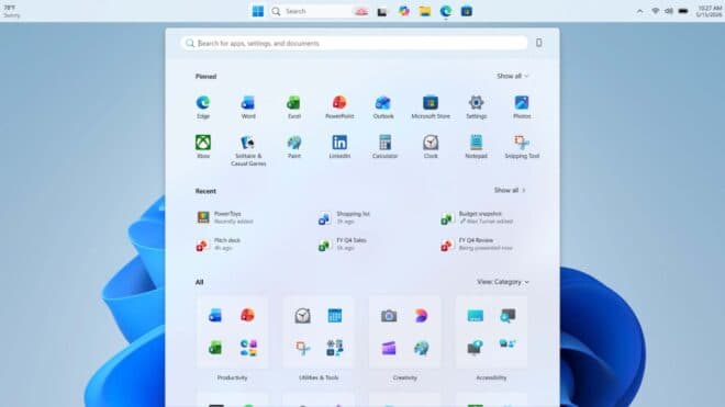 Windows 11 için görev çubuğunda önemli yenilikler açıklandı