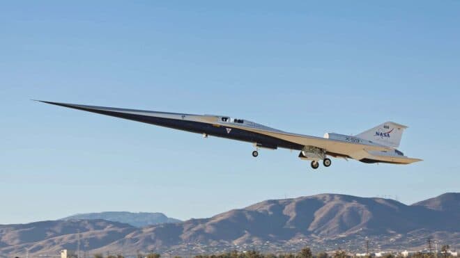 NASA X-59 uçağı son testte Mach 1.4 hızına ulaştı