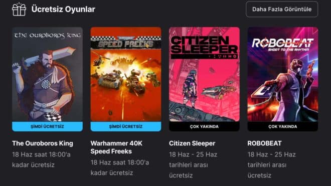 Epic Games Store'dan iki yeni ücretsiz oyun fırsatı
