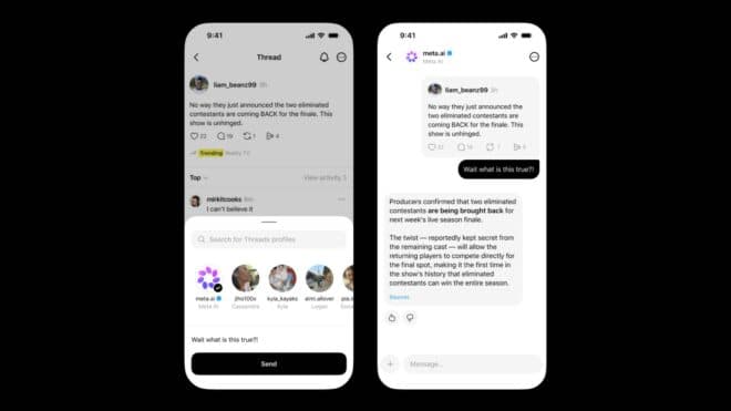 Threads kullanıcıları Meta AI ile direkt mesajlaşabiliyor