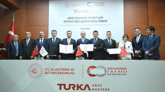 Araç muayene süreci için 20 yıllık sözleşme imzalandı.