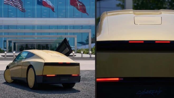 İlk Tesla Cybercab, Starlink anteni ile tanıtıldı