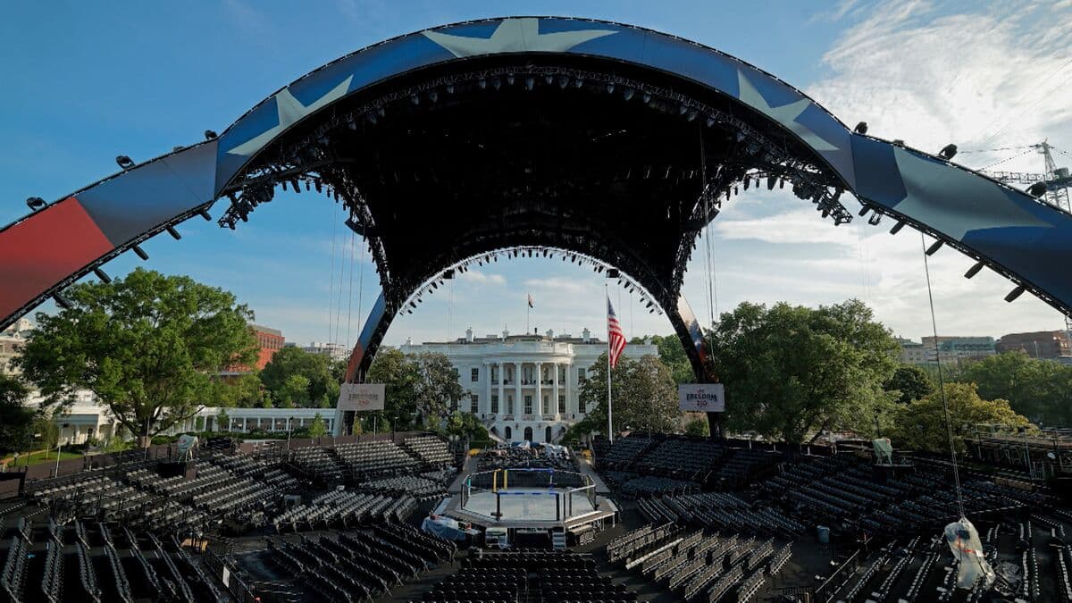 Trump's White House Hosts Custom UFC Arena for 250th Birthday Celebration