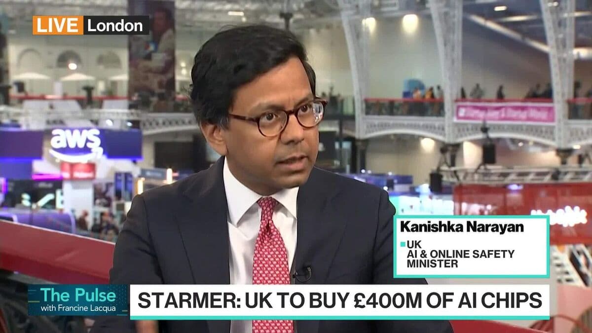 UK AI Minister Kanishka Narayan Appears on Bloomberg TV for London Tech Week