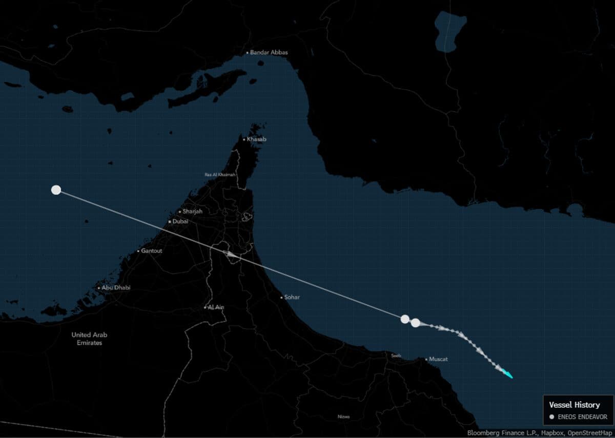 Japanese Supertanker Passes Through Strait of Hormuz in Uncommon Transit