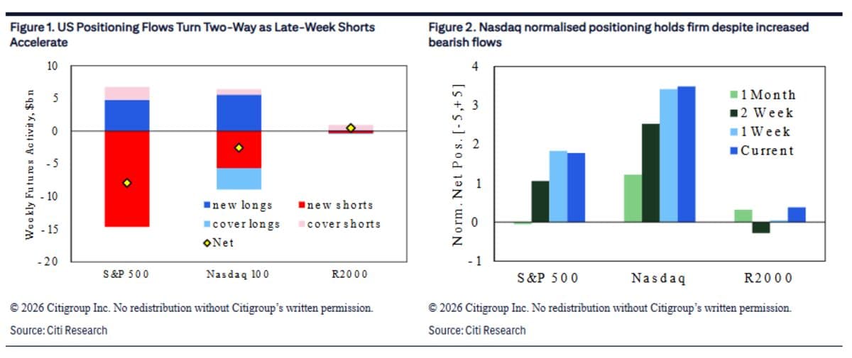 Citigroup Strategists Note Rise in Short-Selling of US Stocks