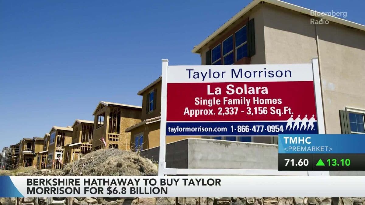 Taylor Morrison Rises Following Berkshire Hathaway Acquisition Announcement